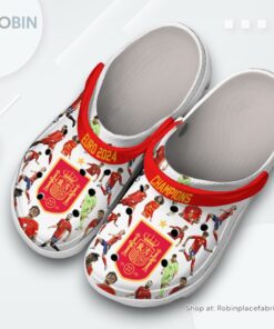 Spain National Football Team 2024 Euro Champions Classic Crocs Shoes