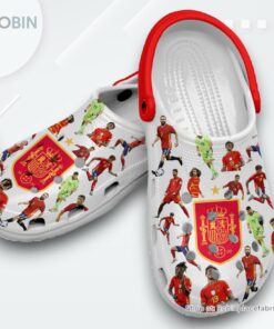 Spain National Football Team 2024 Euro Champions Classic Crocs Shoes