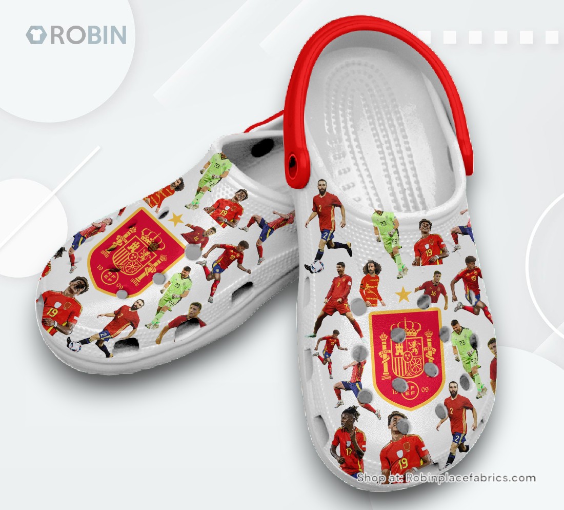 Spain National Football Team 2024 Euro Champions Classic Crocs Shoes Spain National Football Team 2024 Euro Champions Classic Crocs Shoes
