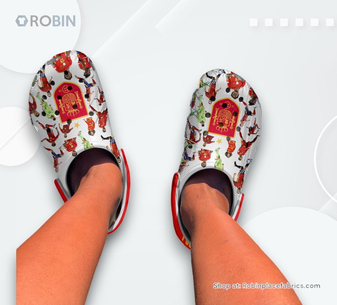Spain National Football Team 2024 Euro Champions Classic Crocs Shoes Spain National Football Team 2024 Euro Champions Classic Crocs Shoes