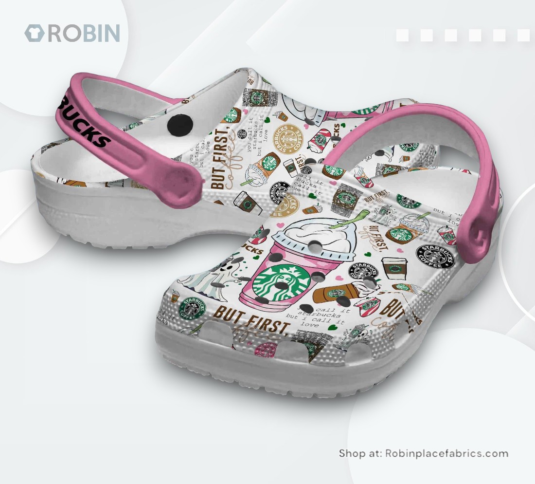 Starbucks Drinks Classic Crocs Shoes, Starbucks Gifts for Fans
