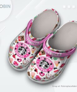 Starbucks Valentine Drink Classic Crocs Shoes, Starbucks Team Gifts
