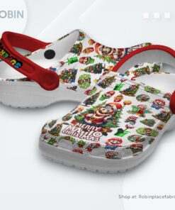 Super Mario Christmas Game Classic Crocs Shoes Super Mario Christmas Game Classic Crocs Shoes
