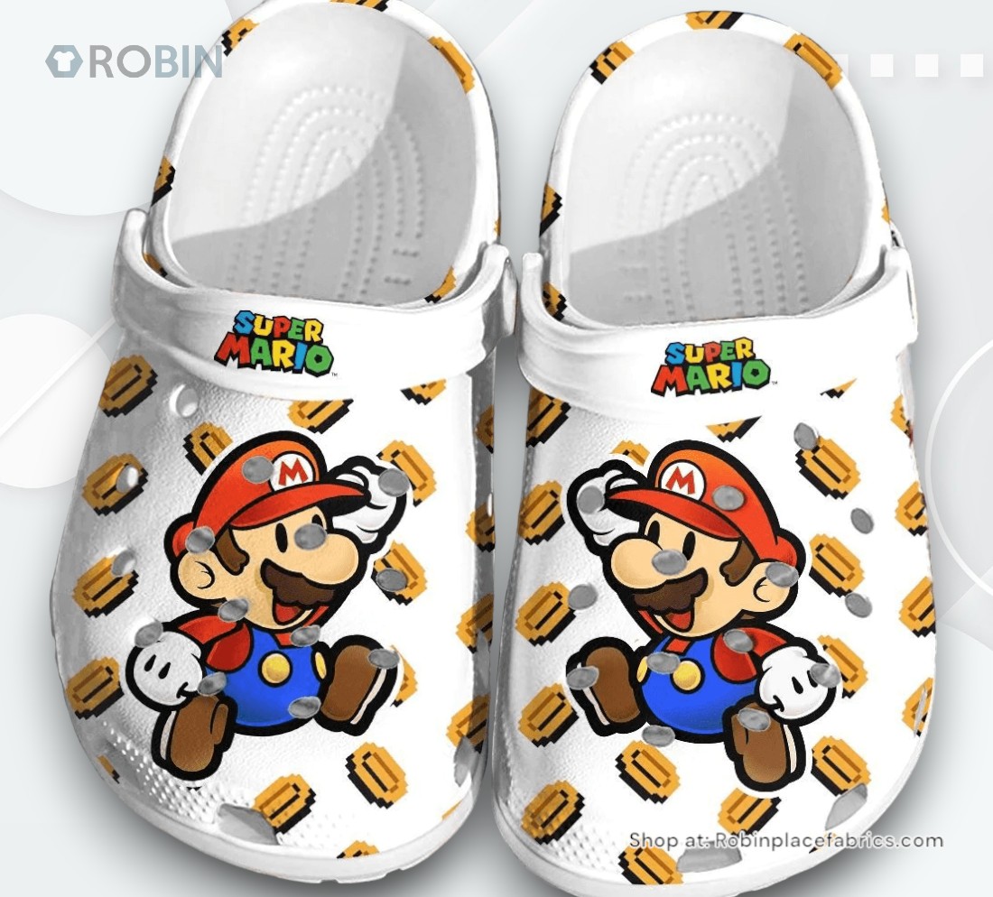 Super Mario Game shoes G02D6 Crocs Crocband Clogs Shoes For Men Women