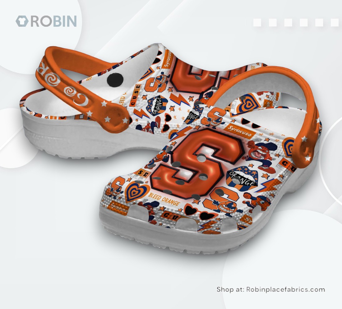 Syracuse Orange NCAA Sport Classic Crocs Shoes, Syracuse Orange Gear