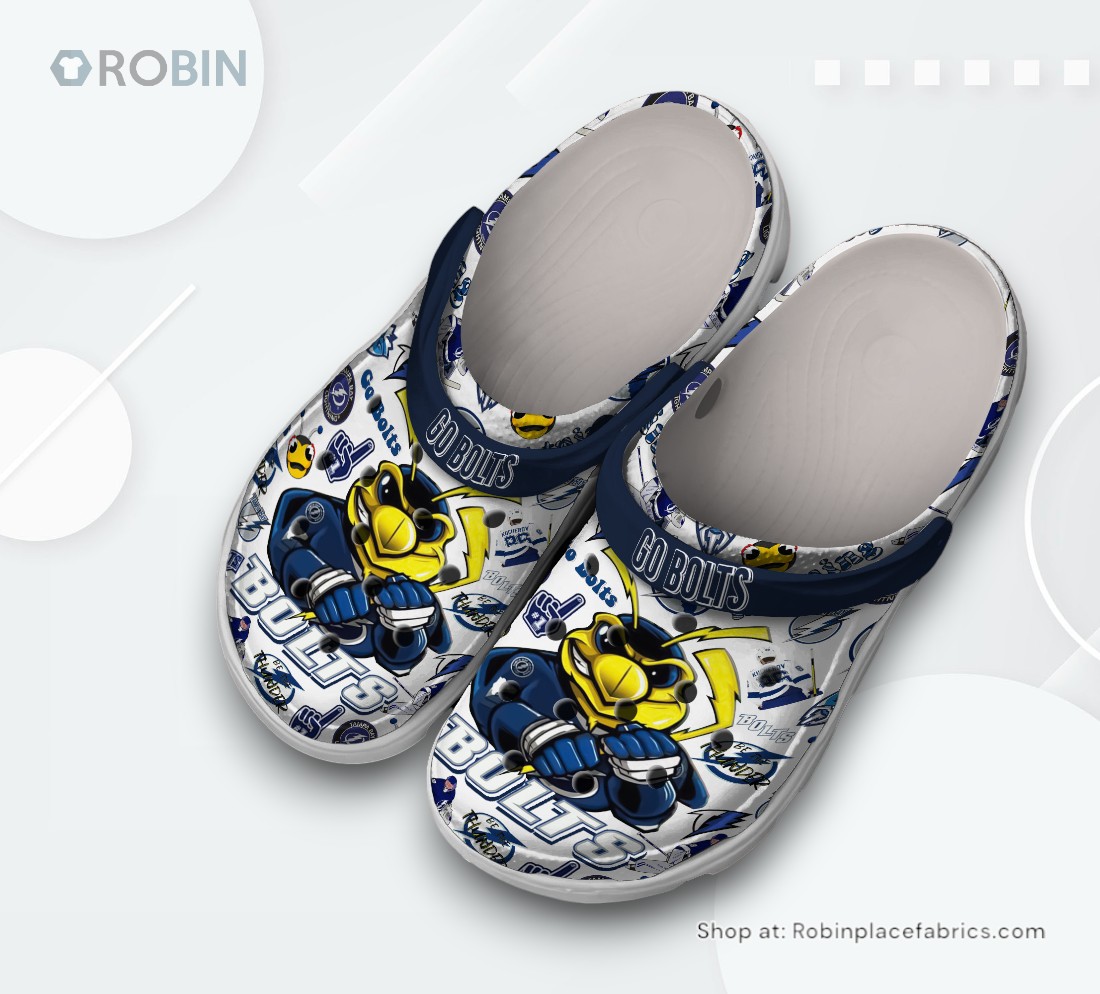 Tampa Bay Lightning NHL Sport Classic Crocs Shoes, Lightning Gear