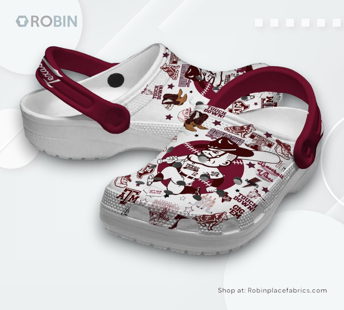 Texas A&M Aggies Basketball NCAA Sport Classic Crocs Shoes