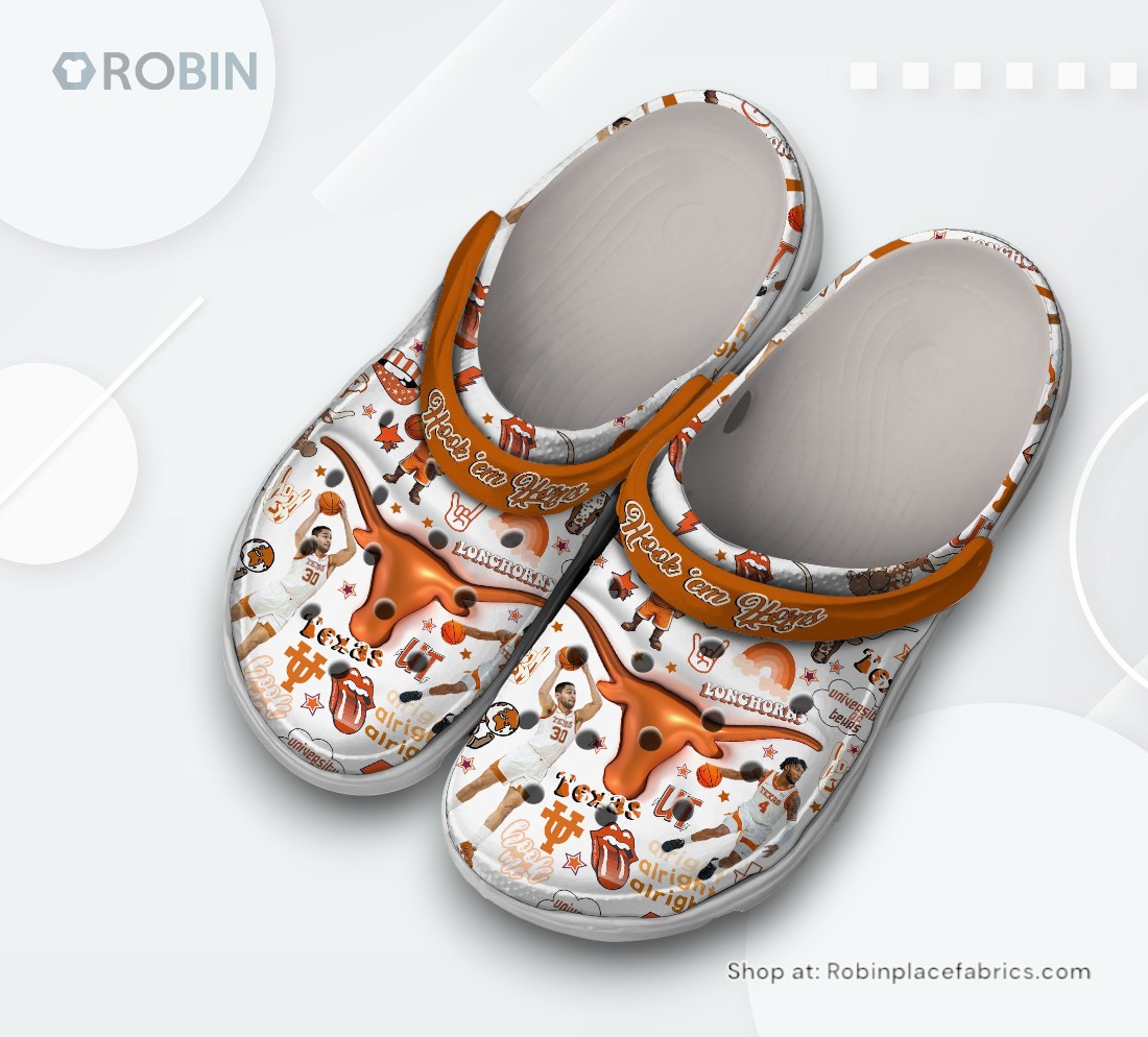 Texas Longhorns NCAA Sport Classic Crocs Shoes, Texas Longhorns Gear Texas Longhorns NCAA Sport Classic Crocs Shoes, Texas Longhorns Gear