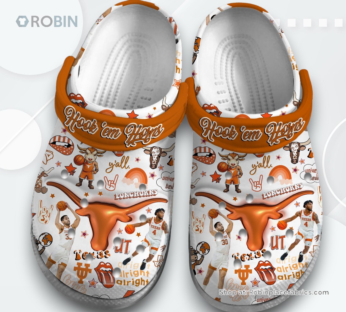 Texas Longhorns NCAA Sport Classic Crocs Shoes, Texas Longhorns Gear Texas Longhorns NCAA Sport Classic Crocs Shoes, Texas Longhorns Gear