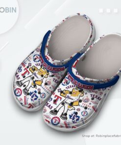 Texas Rangers Baseball MLB Sport Classic Crocs Shoes, Texas Rangers Gifts for Fans