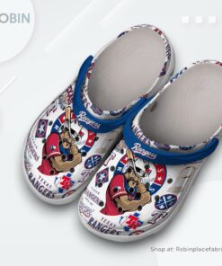 Texas Rangers MLB Sport Classic Crocs Shoes, Texas Rangers Merch