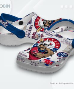Texas Rangers MLB Sport Classic Crocs Shoes, Texas Rangers Merch Texas Rangers MLB Sport Classic Crocs Shoes, Texas Rangers Merch