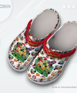 The Simpsons TV Series Christmas Classic Crocs Shoes
