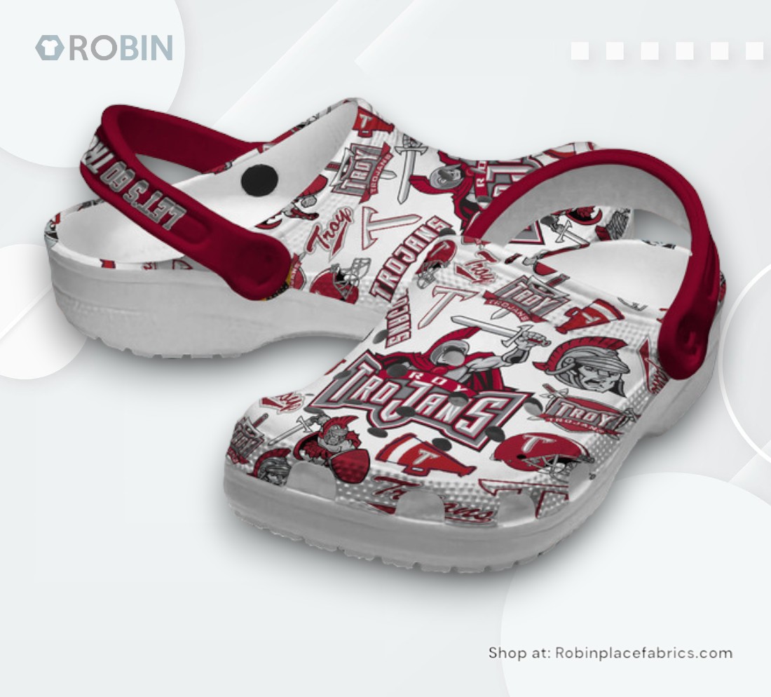 Troy Trojans NCAA Sport Classic Crocs Shoes, Trojans Team Gifts Troy Trojans NCAA Sport Classic Crocs Shoes, Trojans Team Gifts