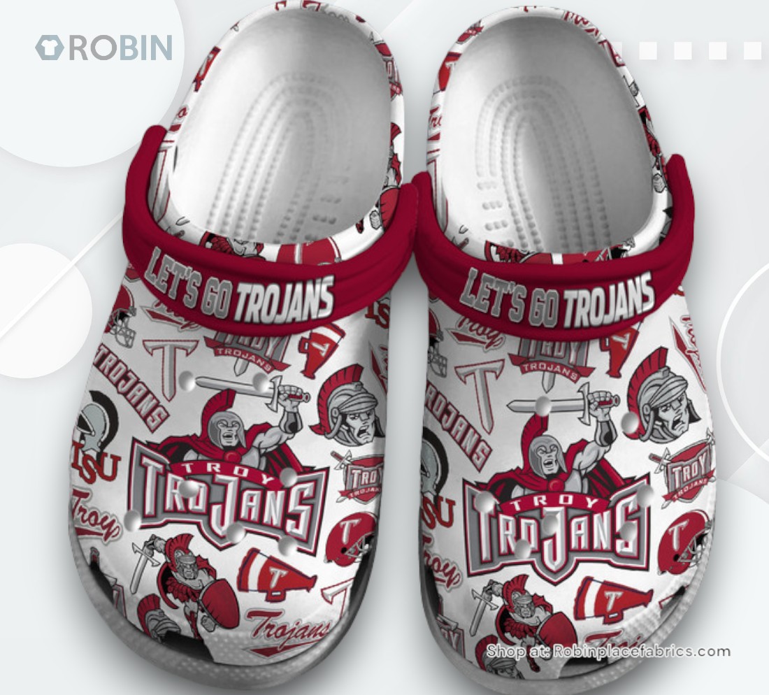 Troy Trojans NCAA Sport Classic Crocs Shoes, Trojans Team Gifts Troy Trojans NCAA Sport Classic Crocs Shoes, Trojans Team Gifts