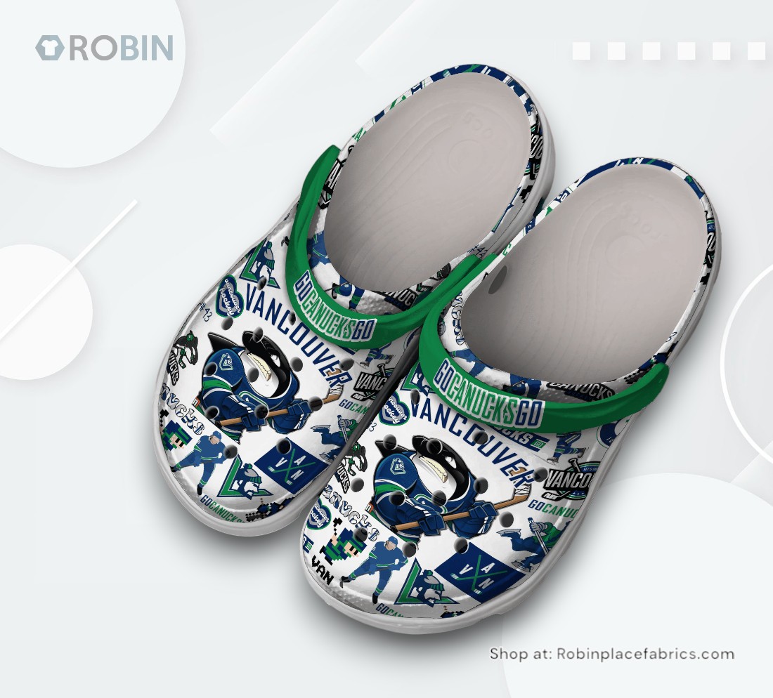 Vancouver Canucks NHL Sport Classic Crocs Shoes, Vancouver Canucks Gifts for Fans