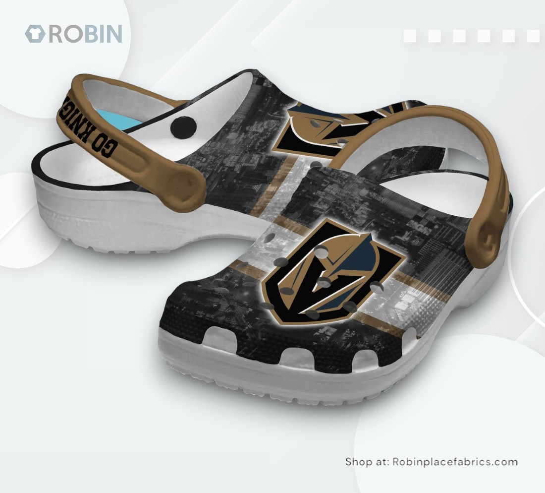 Vegas Golden Knights NHL Sport Classic Crocs Shoes, Golden Knights Merchandise