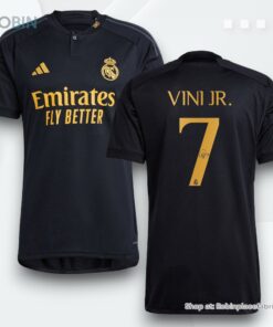 Vinicius Junior 7 Signed Real Madrid 202324 Third Autographed   Men