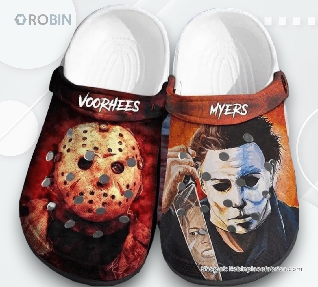 Voorhees Myers Horror Movies Halloween Classic Clogs Shoes