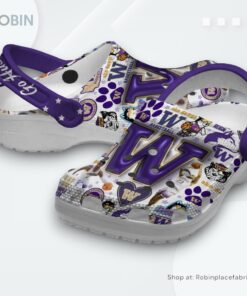 Washington Huskies NCAA Sport Classic Crocs Shoes, Washington Huskies Merchandise
