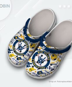 West Virginia Mountaineers Football NCAA Sport Classic Crocs Shoes, Mountaineers Unique Gifts West Virginia Mountaineers Football NCAA Sport Classic Crocs Shoes, Mountaineers Unique Gifts