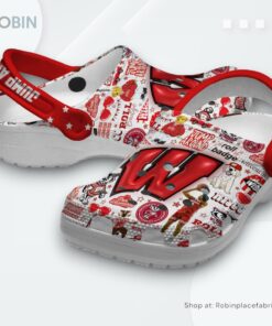 Wisconsin Badgers NCAA Sport Classic Crocs Shoes, Wisconsin Badgers Gifts Wisconsin Badgers NCAA Sport Classic Crocs Shoes, Wisconsin Badgers Gifts