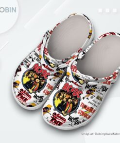 ACDC Rock Band Music Classic Crocs Shoes, ACDC Band Unique Gifts ACDC Rock Band Music Classic Crocs Shoes, ACDC Band Unique Gifts