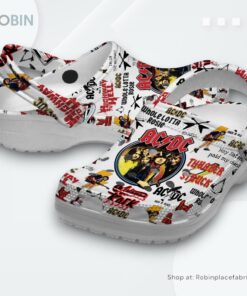 ACDC Rock Band Music Classic Crocs Shoes, ACDC Band Unique Gifts ACDC Rock Band Music Classic Crocs Shoes, ACDC Band Unique Gifts