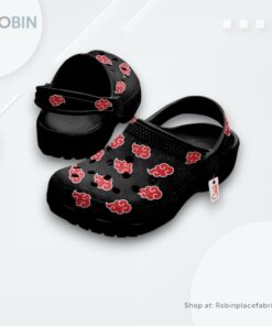 Akatsuki Cloud Clogs Anime Pattern Style Akatsuki Cloud Clogs Anime Pattern Style