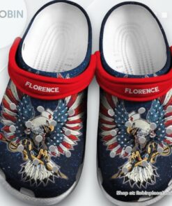 American Eagle Caduceus Nurse Gift For Lover Rubber clog Shoes Comfy Footwear