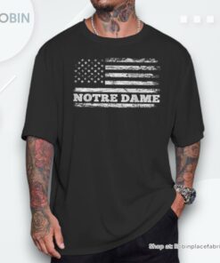 American Flag Notre Dame Unisex Shirt