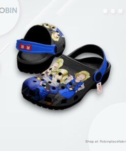 Android 18 Crocs Shoes Pattern Style