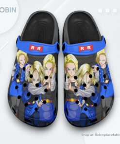 Android 18 Crocs Shoes Pattern Style