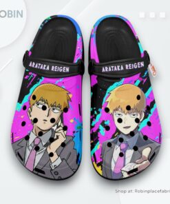 Arataka Reigen Crocs Shoes, Anime Gifts