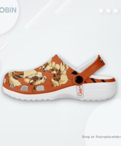 Arcanine Crocs Shoes Pattern Style, Pokemon Gifts Arcanine Crocs Shoes Pattern Style, Pokemon Gifts