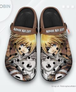 Armin Arlert Crocs Shoes, Anime Gifts, Armin Arlert Fan Gears