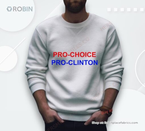Aubrey Plaza Wearing Pro Choice Pro Clinton Shirt