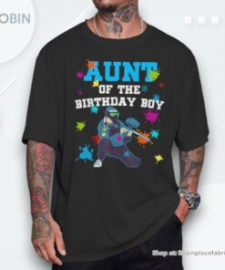 Aunt Of The Birthday Paintball Boy Lovers Matching Family Unisex Shirt Aunt Of The Birthday Paintball Boy Lovers Matching Family Unisex Shirt