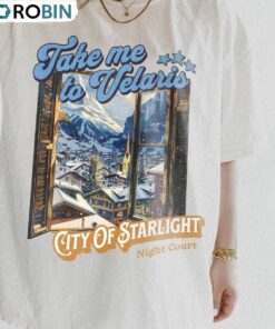 Awesome Take Me To Velaris Shirt , Night Court Acotar Crewneck Long Sleeve