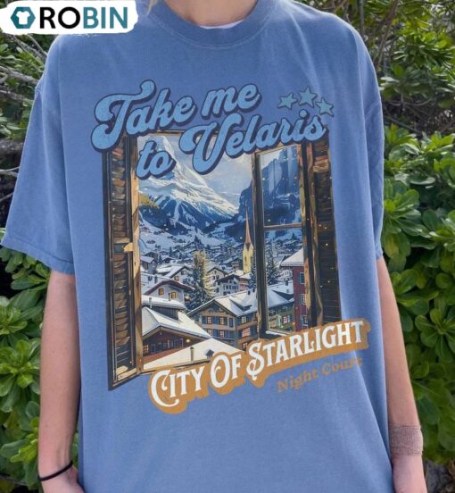 Awesome Take Me To Velaris Shirt , Night Court Acotar Crewneck Long Sleeve