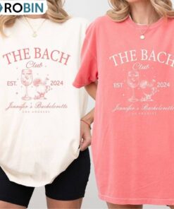 Bachelorette Party Unisex Hoodie, Trendy The Bach Club Long Sleeve Tee Tops