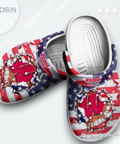 Badgers Clog Custom Name Shoes