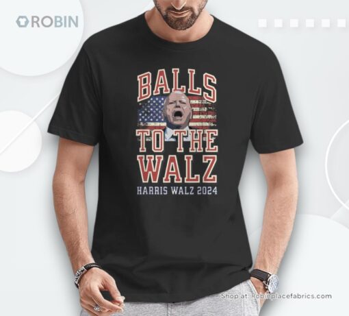 Balls To The Walz Tim Walz For Vp Walz And Harris Vote 47 Unisex Shirt