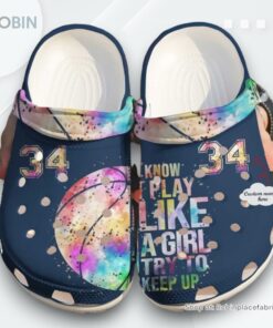 Basketball Personalized I Know Play Like Classic Clogs Shoes