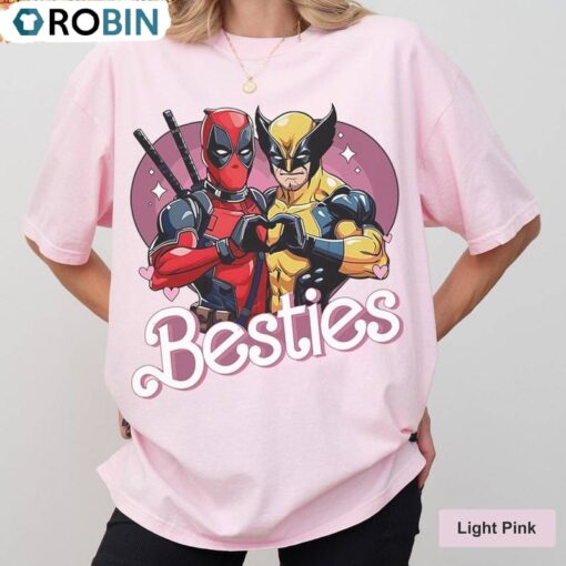 Besties Marvel Unisex Hoodie, New Rare Deadpool And Wolverine Unisex Shirt, Hoodie, Sweatshirt