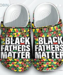 Black Fathers Matter Africa Style Croc Shoes Gift Grandpa Father Day  Black King Father Vintage Shoes Customize