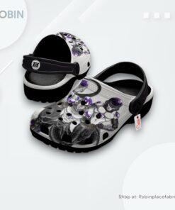 Black Frieza Crocs Shoes Pattern Style, Dragon Ball Anime Merchandise