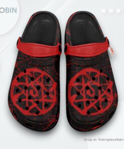 Blood Seal Symbol Crocs Shoes, Anime Gifts