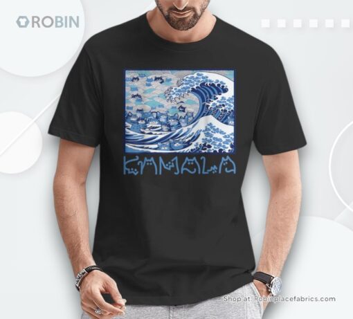 Blue Cats Wave For Kamala 2024 Unisex Shirt
