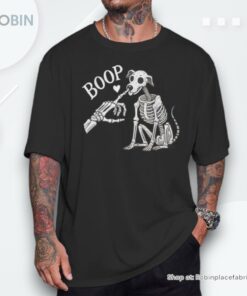 Boop Hand Skeleton And Dog Unisex Shirt